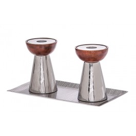 Stainless Steel Candle Holders With Tray