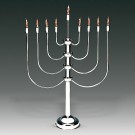 Highly Polished Chrome Plated 27" Electric Menorah