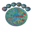 The Seven Species Seder Plate and Six Small Bowls
