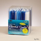 Value Pack of Decorative Blue & White Chanukah Candles
