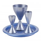 Anodize Aluminum Havdallah Set - Blue