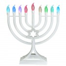 LED Menorah With Multifunction Color Changing Lights