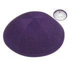 Purple Linen Kippah