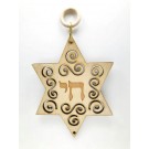 Star of David with Chai Wall and Window Hanging